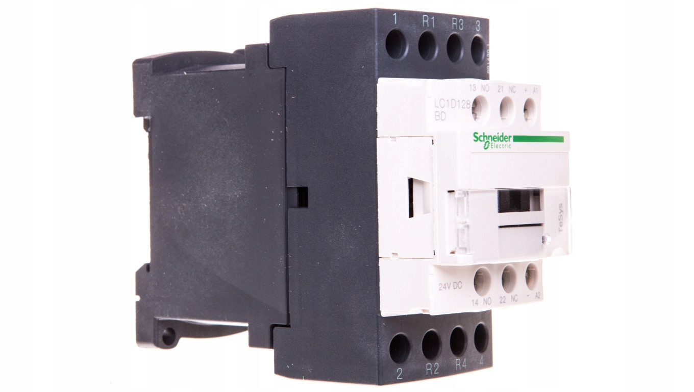 Výkonový stýkač 25A AC-1 4P 24V DC 1NO 1R LC1D128BD
