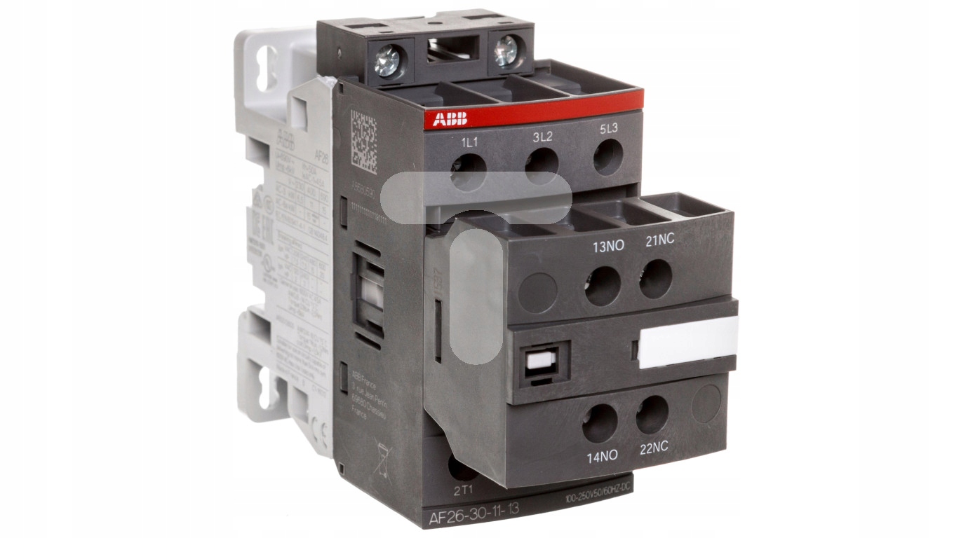 Výkonový stýkač 26A 3P 11kW 100-250V AC / DC 1NO 1R AF2