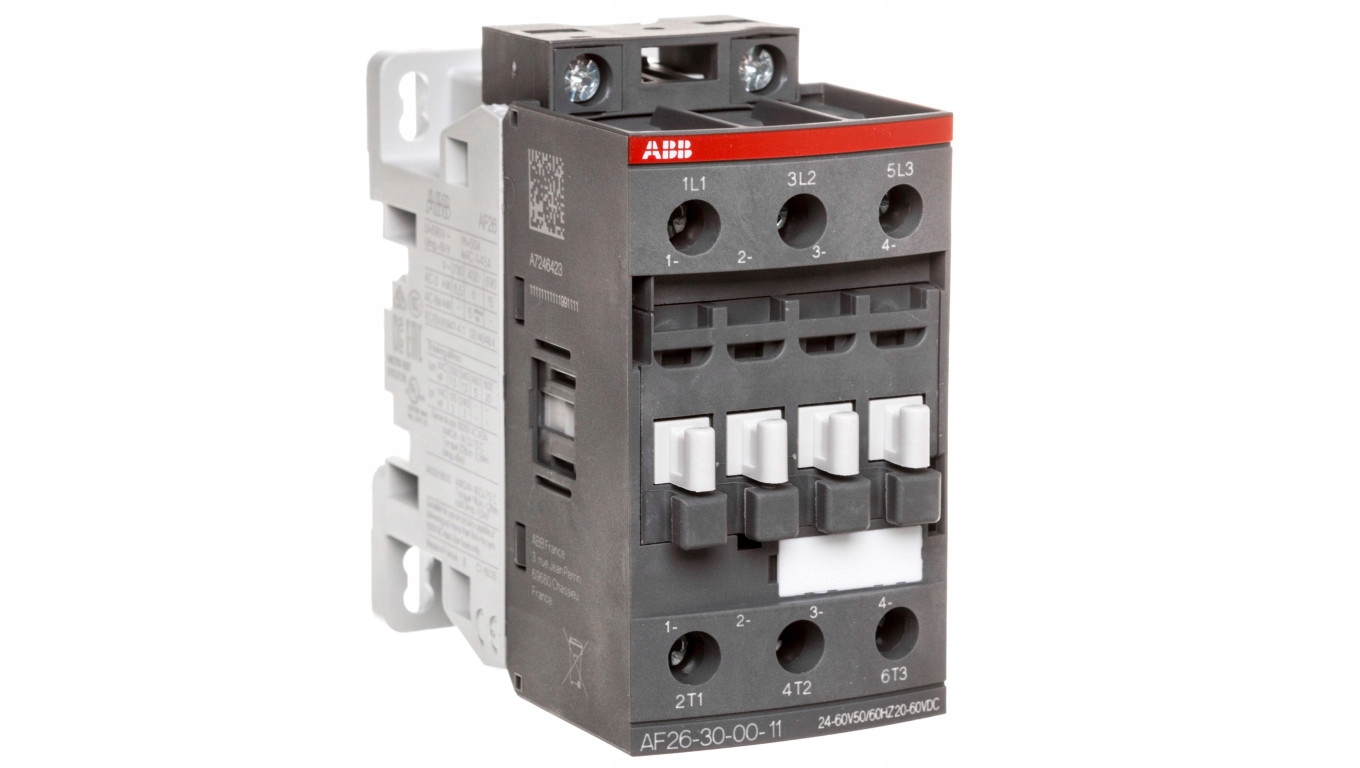 Výkonový stýkač 26A 3P 11kW 24-60V50 / 60HZ 20-60VDC 0