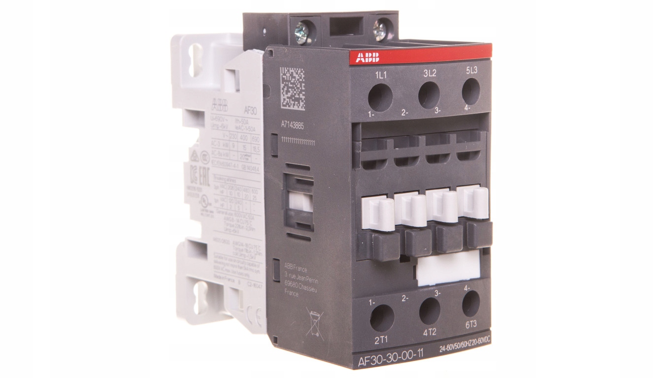 Výkonový stýkač 32A 3P 15kW 24-60V AC 20-60V DC 0Z 0