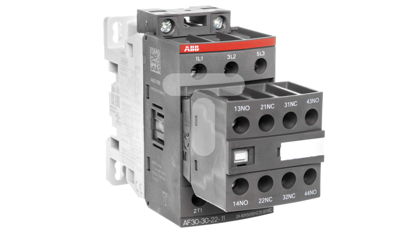 Výkonový stýkač 32A 3P 15kW 24-60V AC 20-60V DC 2 NO 2