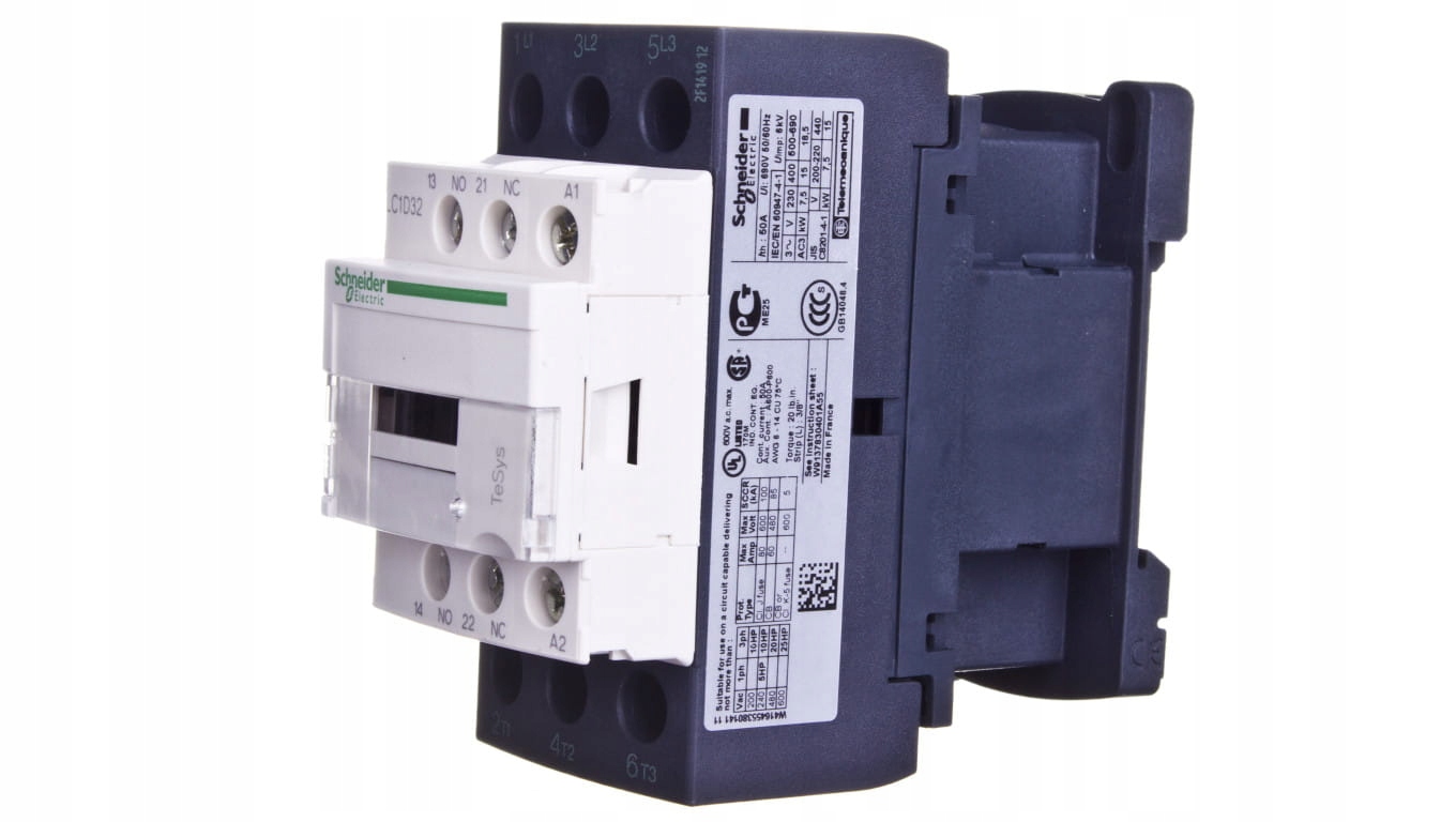 Výkonový stýkač 32A 3P 220V AC 1NO 1R LC1D32M7