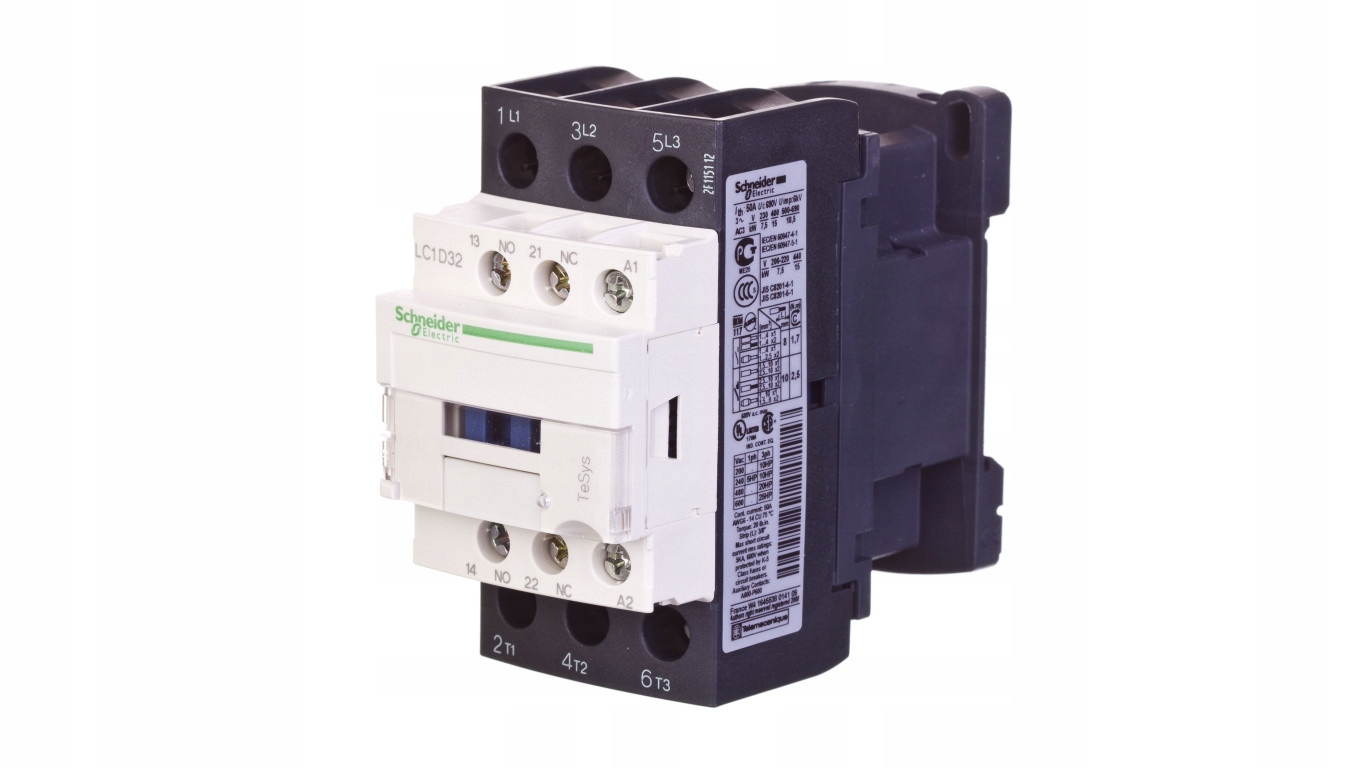 Výkonový stýkač 32A 3P 480V AC 1NO LC1D32T7