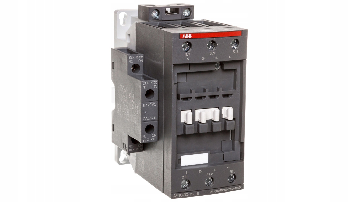 Výkonový stýkač 40A 3P 18,5kW 24-60V AC 20-60V DC 1 NO