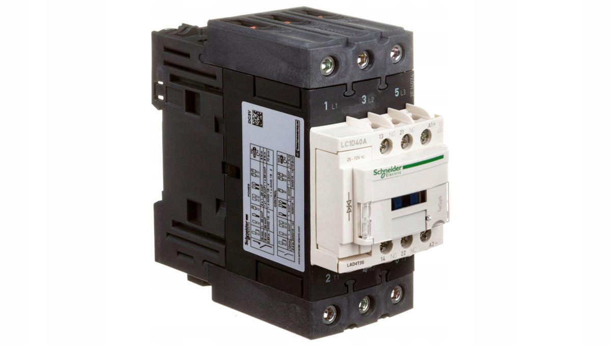 Výkonový stýkač 40A 3P 48V DC 1NO 1R (EVK) LC1D40AED