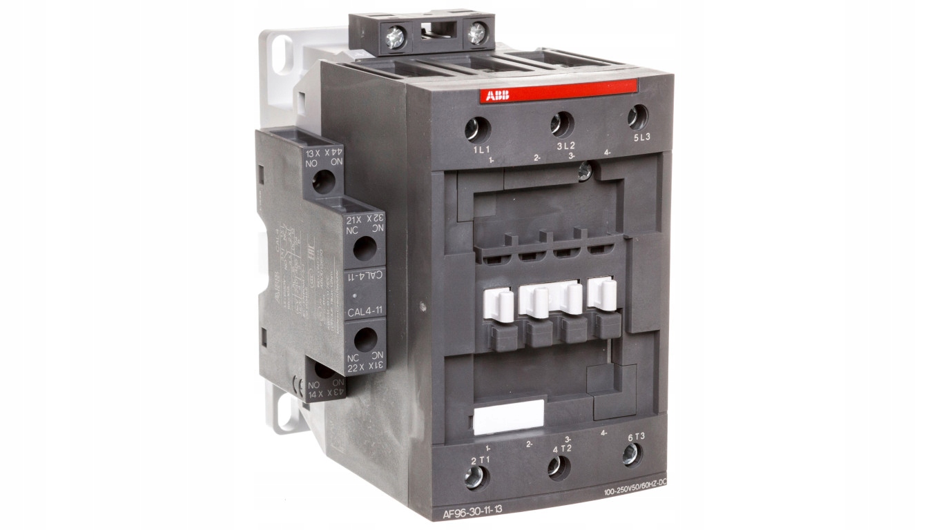 Výkonový stýkač 96A 3P 45kW 100-250V AC / DC 1NO 1R AF9
