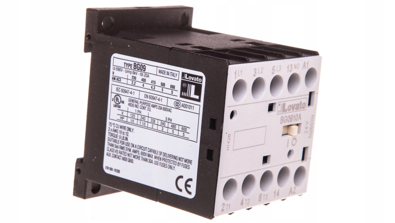 Výkonový stýkač 9A 3P 24V AC 1NO 0R 11BG0910A024