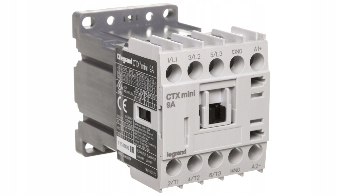 Výkonový stýkač 9A 3P 24V DC 1NO 0R CTX3 MINI 417021