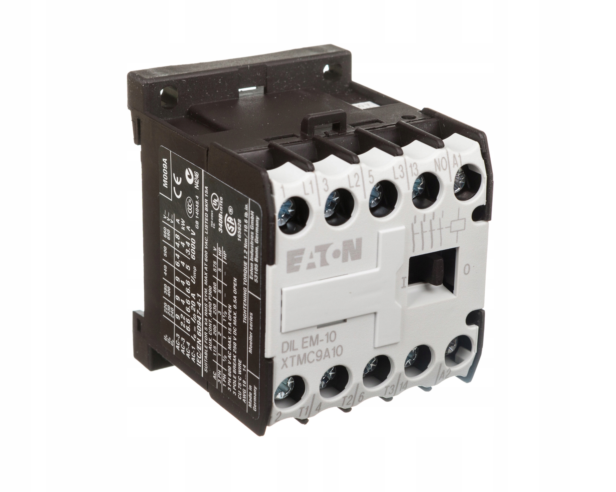 Výkonový stýkač 9A 3P 400V AC 1Z 0R DILEM-10