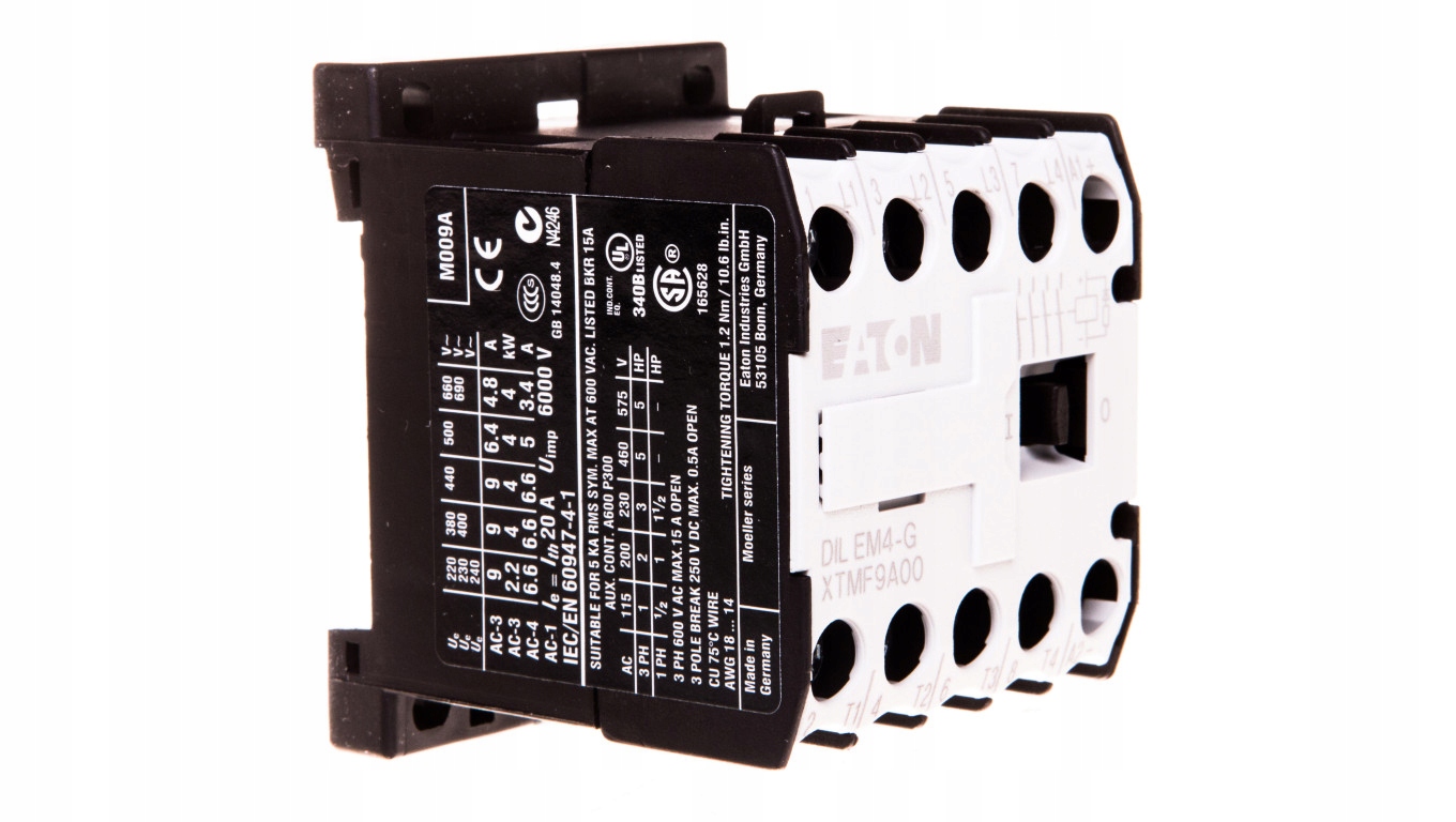 Výkonový stýkač 9A AC-1 4P 24VDC 0Z 0R DILEM4-G (24VD