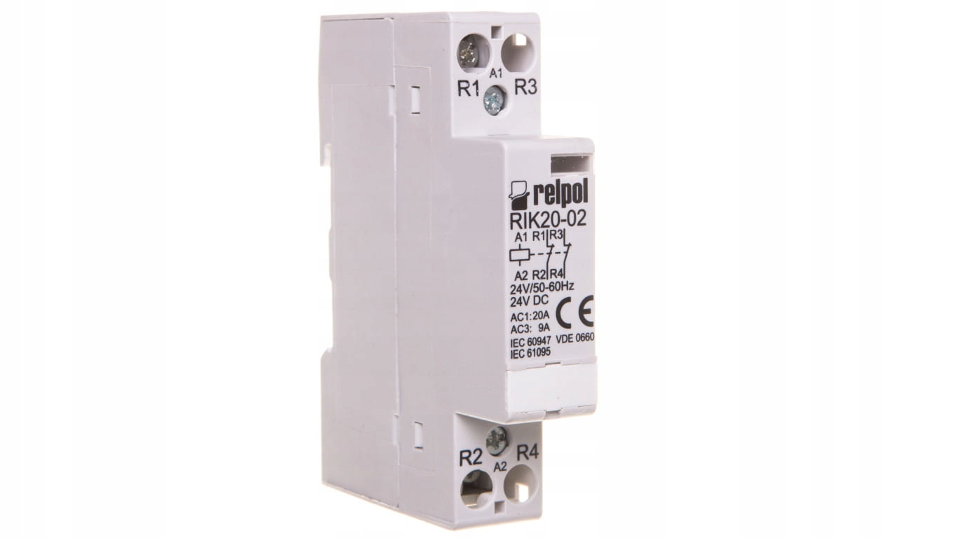 Modulárny stýkač 20A 0Z 2N 24V AC RIK20-02-24 260