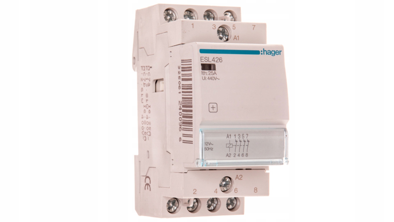 Modulárny stýkač 25A 0Z 4R 12V AC ESL426