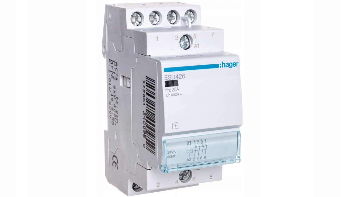 Modulárny stýkač 25A 0Z 4R 24V AC ESD426