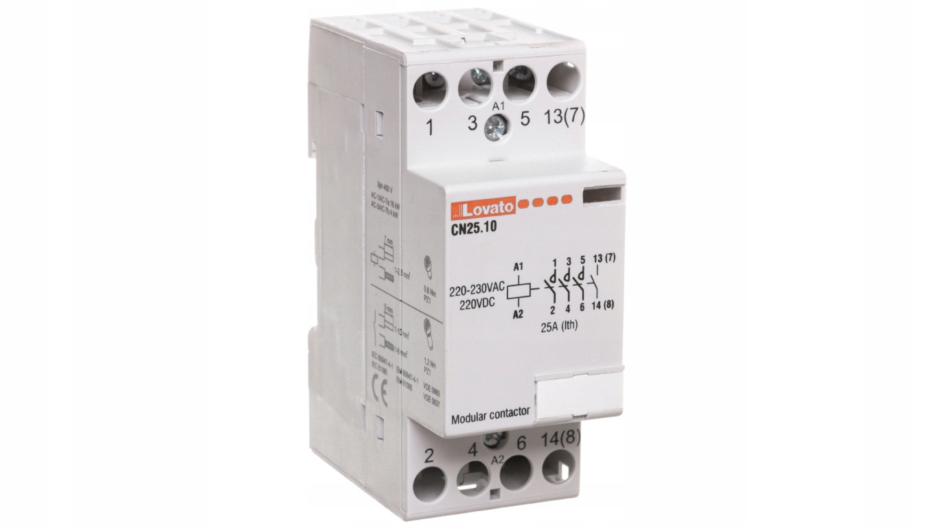 Modulárny stýkač 25A 4Z 0R 220-230V AC CN2510220