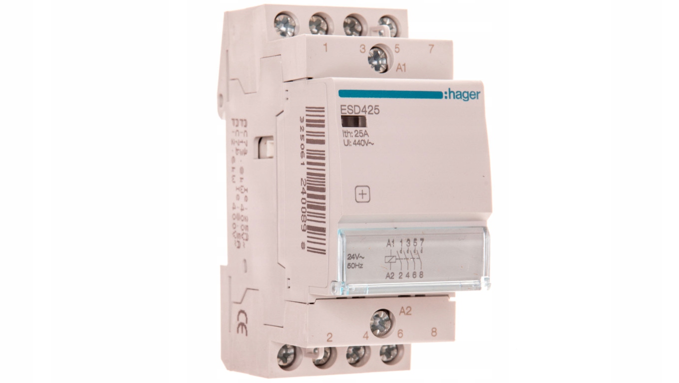 Modulárny stýkač 25A 4Z 0R 24V AC ESD425