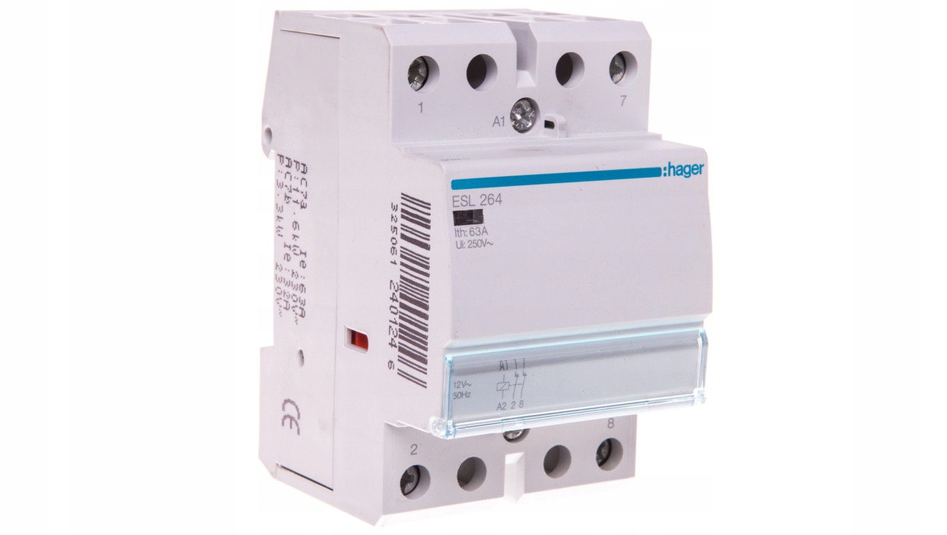 Modulárny stýkač 63A 0Z 2R 12V AC ESL264
