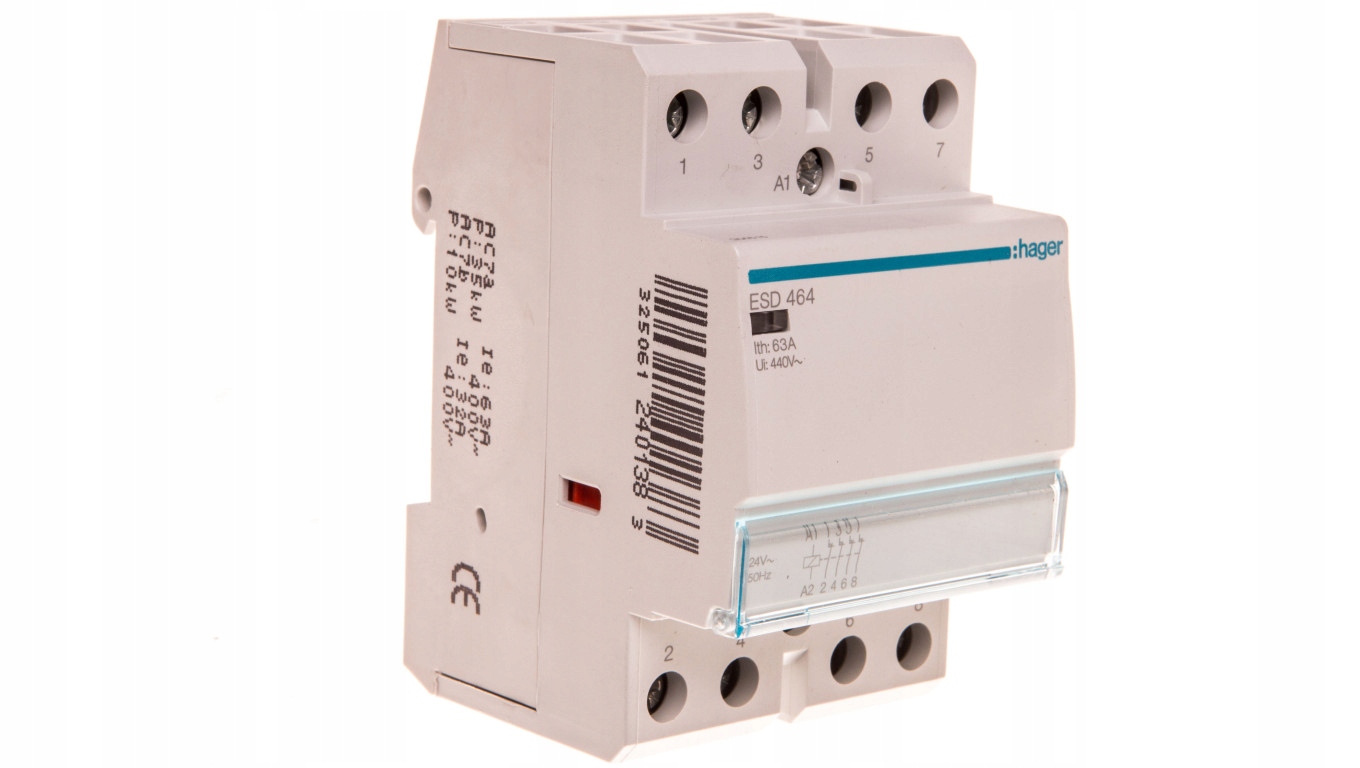 Modulárny stýkač 63A 0Z 4R 24V AC ESD464
