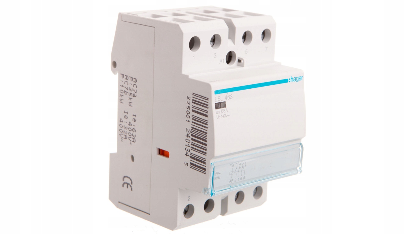 Modulárny stýkač 63A 4Z 0R 12V AC ESL463