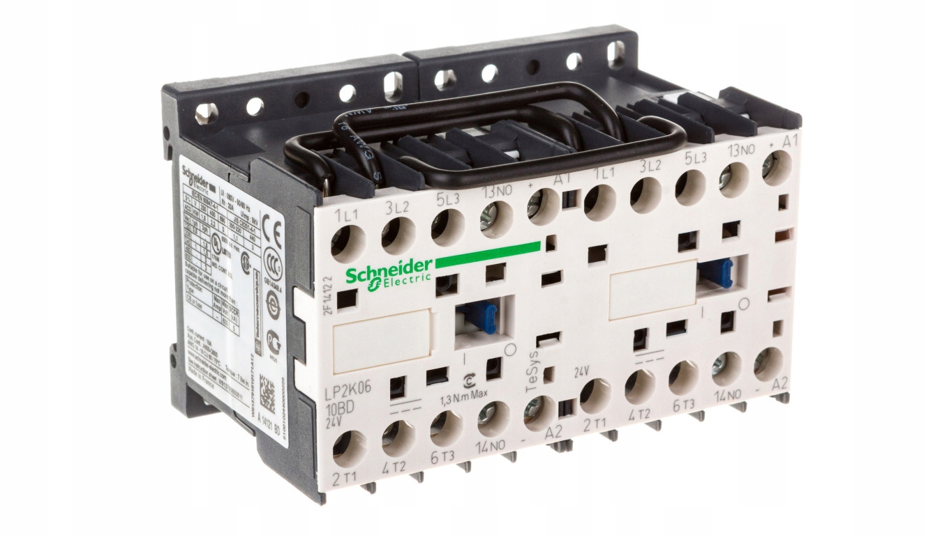 Reverzný stýkač 6A 3kW 24V DC LP2K0610BD