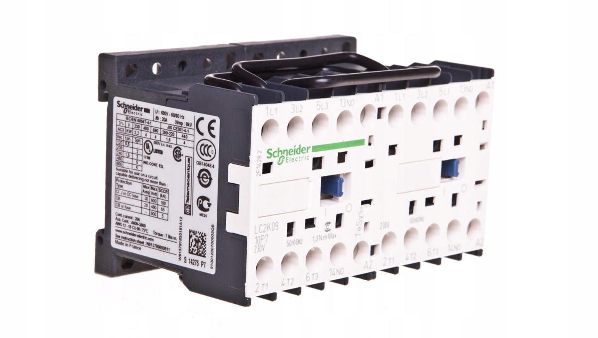 Reverzný stýkač 9A 4kW 230V AC LC2K0910P7