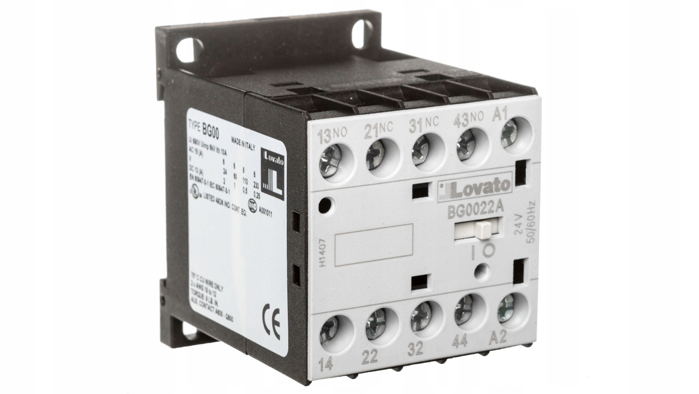 Pomocný stýkač 10A 2NO 2N 24V AC BG00.22A 11BG