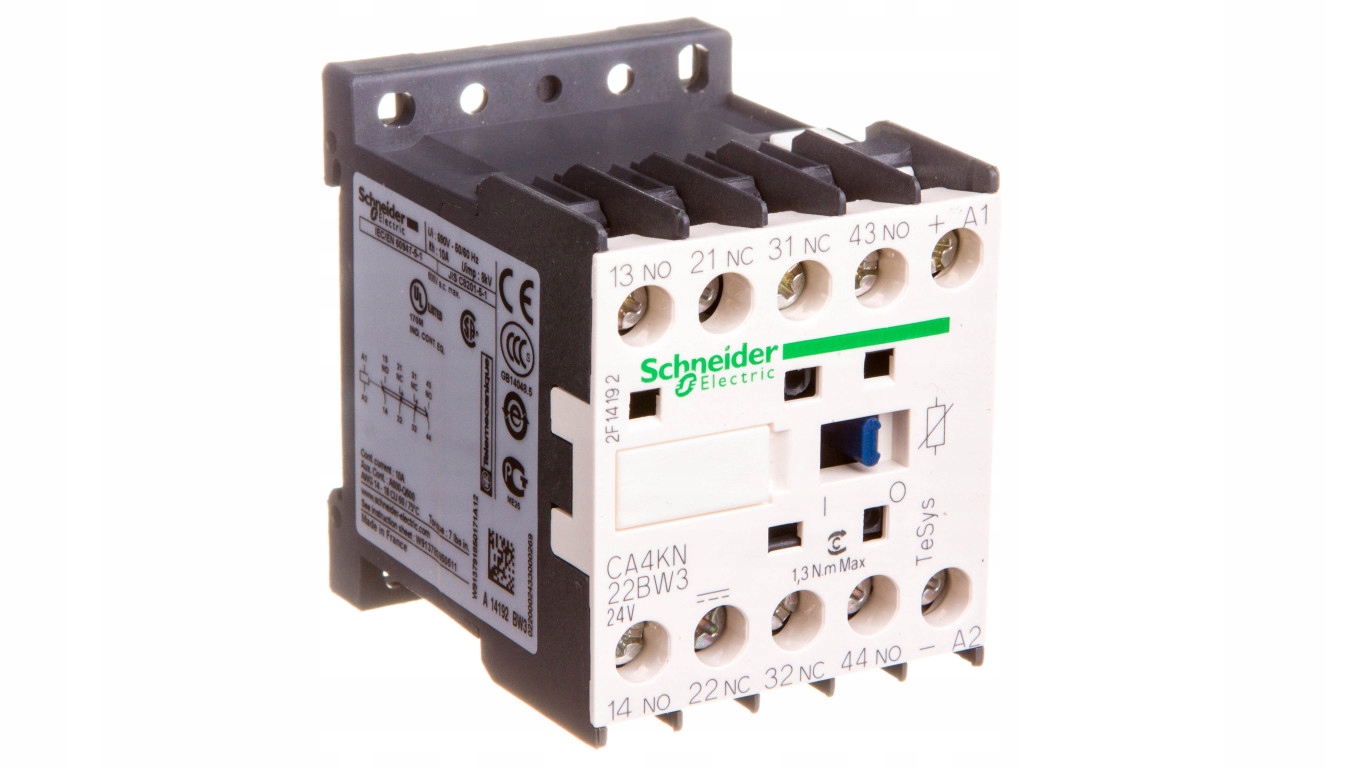 Pomocný stýkač 10A 2NO 2N 24V DC CA4KN22BW3