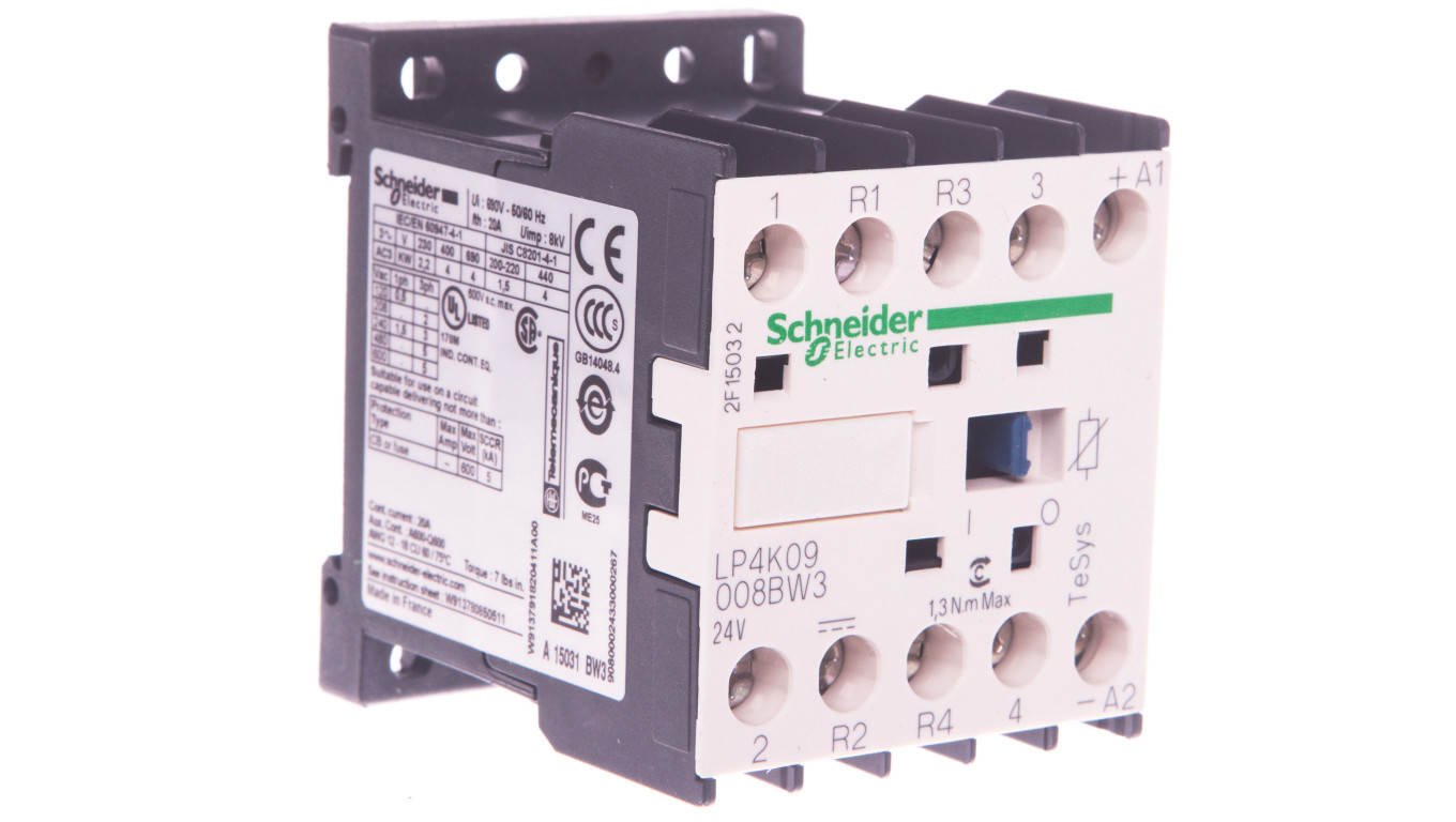 Pomocný stýkač 10A 2NO 2N 24V DC LP4K09008BW3
