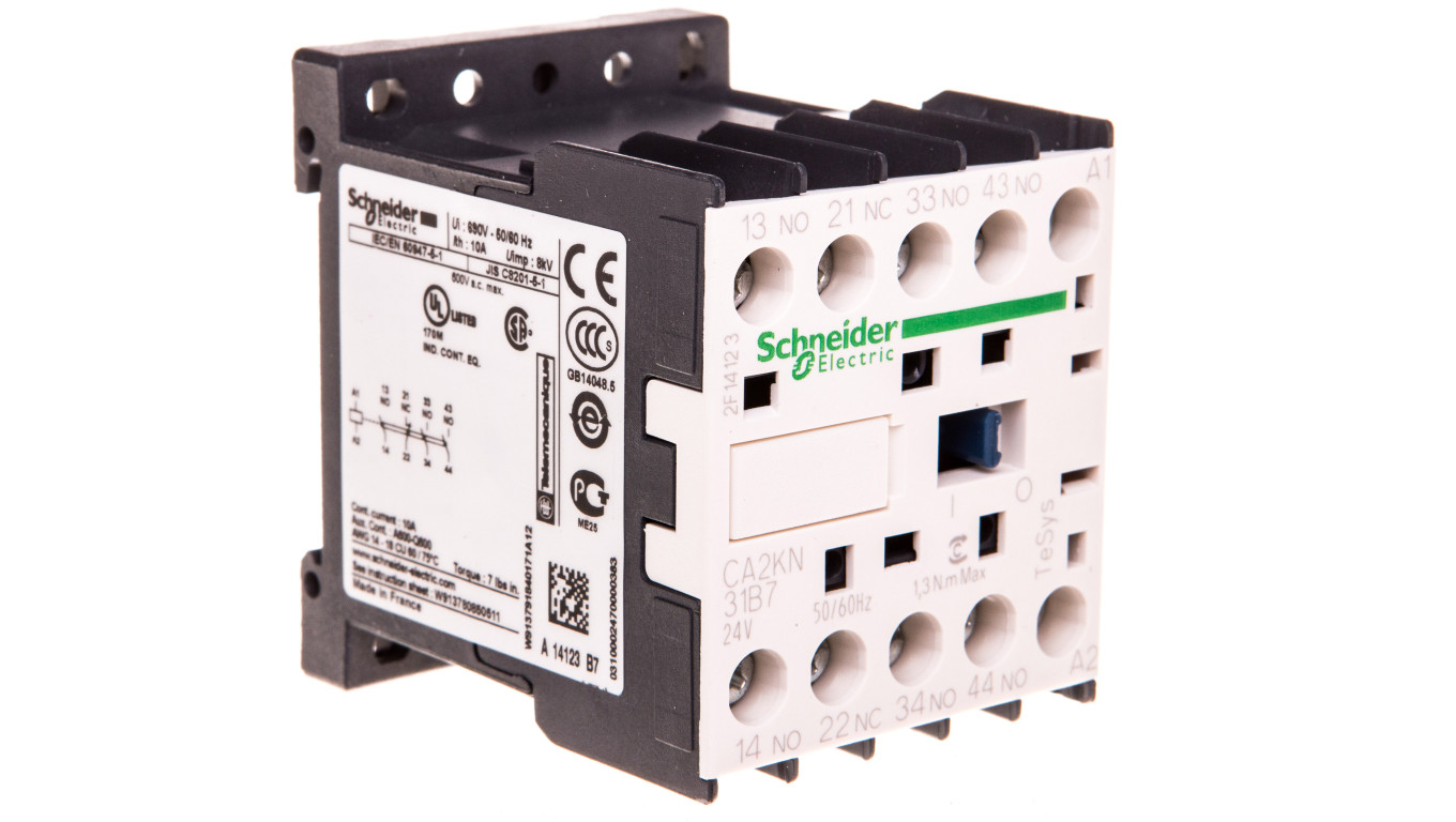 Pomocný stýkač 10A 3NO 1NC 24V AC CA2KN31B7