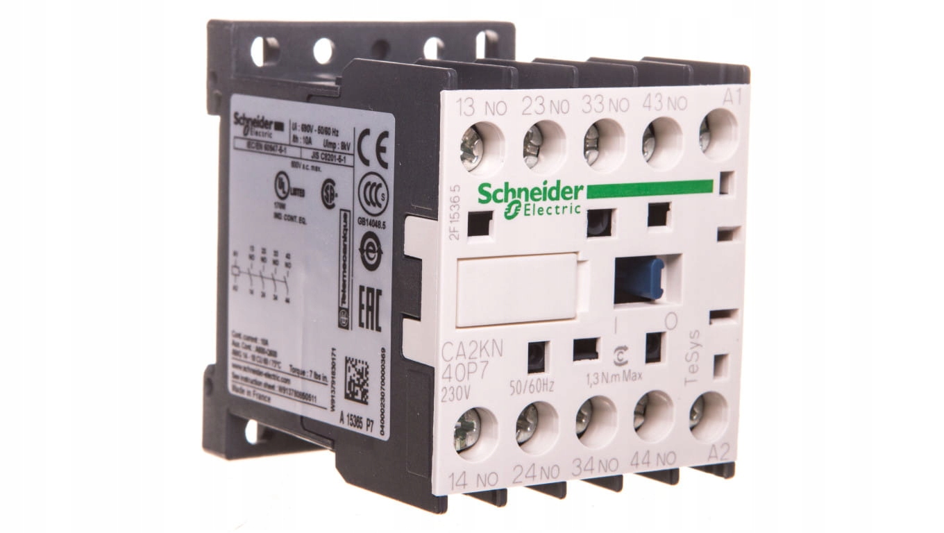 Pomocný stýkač 10A 4NO 0R 230V AC CA2KN40P7