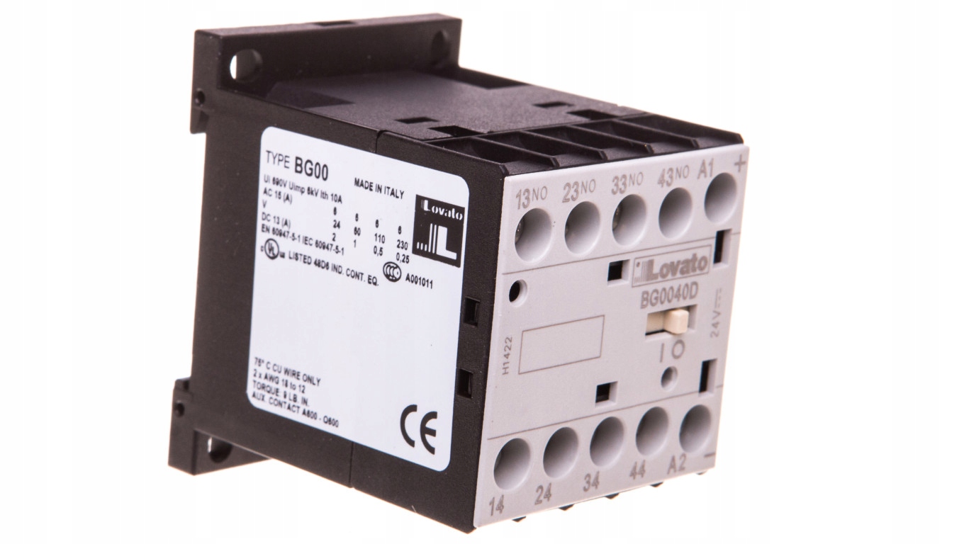 Pomocný stýkač 10A 4Z 0R 24V DC 11BG0040D024