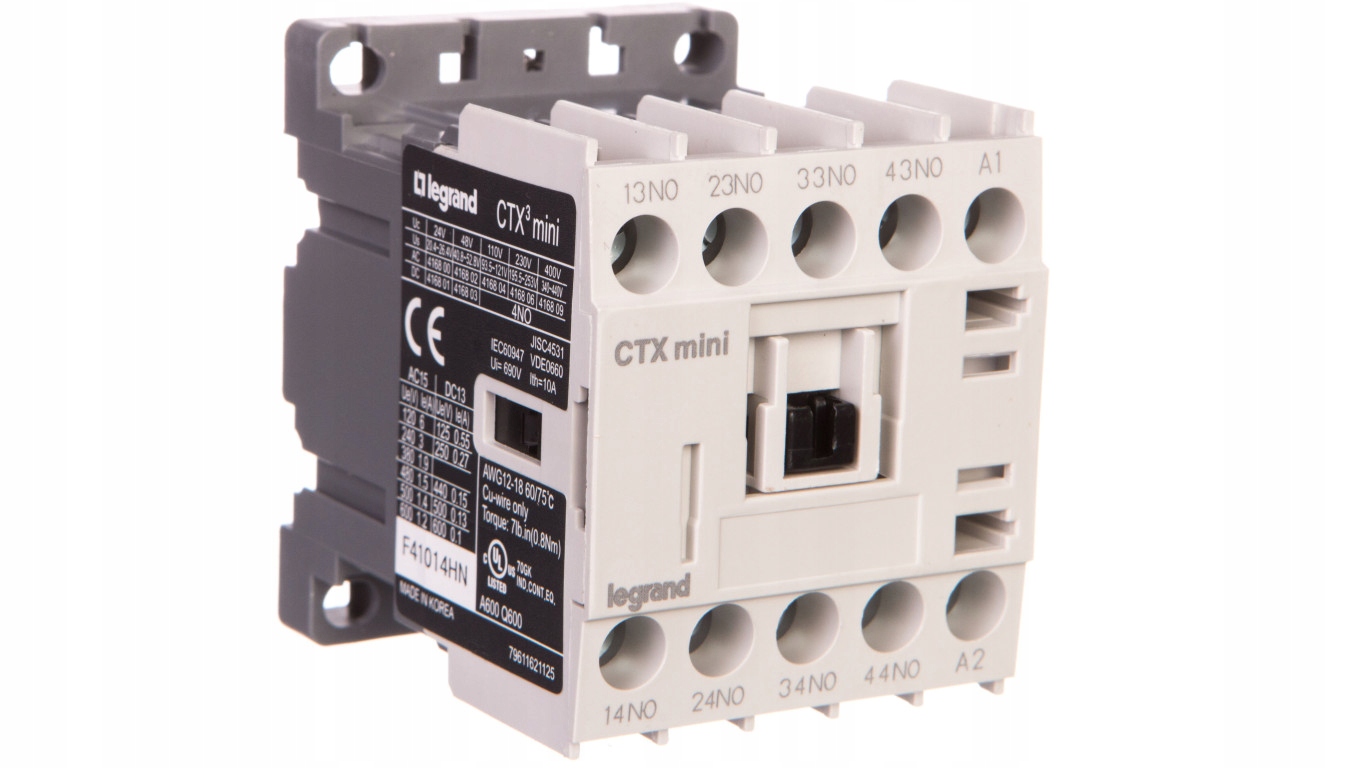 Pomocný stýkač 16A 4 NO 230V AC CTX3 416806