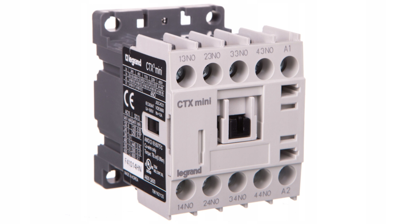 Pomocný stýkač 16A 4Z 24V AC CTX3 416800