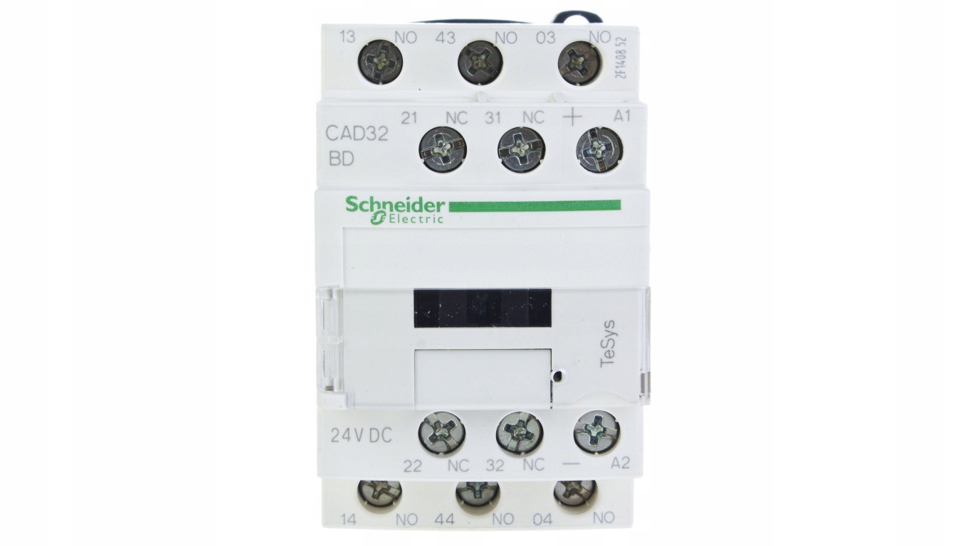 Pomocný stýkač 18A 3NO 2R 24V DC CAD32BD