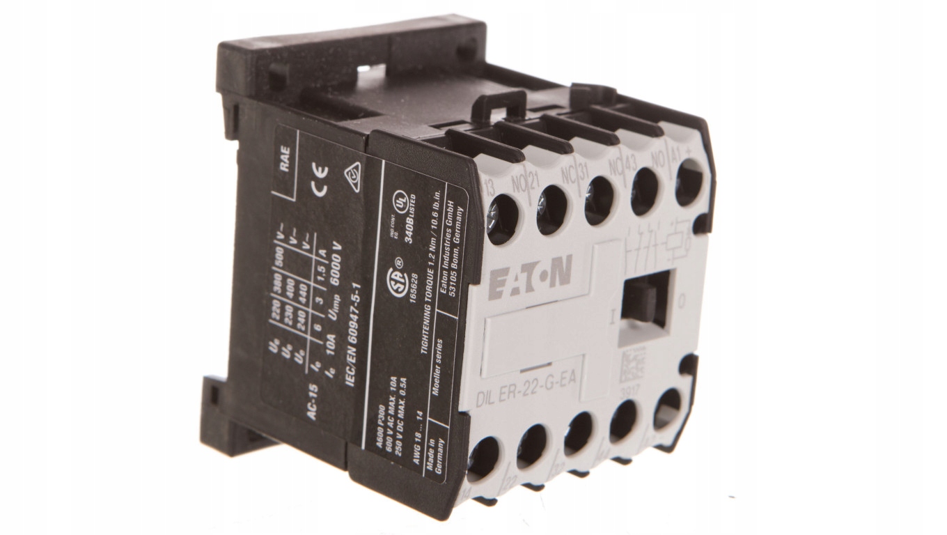 Pomocný stýkač 3A 2NO 2R 24V DC DILER-22-G-EA (