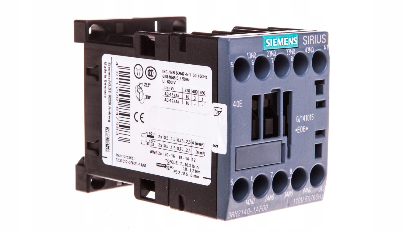 Pomocný stýkač 3A 4Z 0R 110V AC S00 3RH2140-1