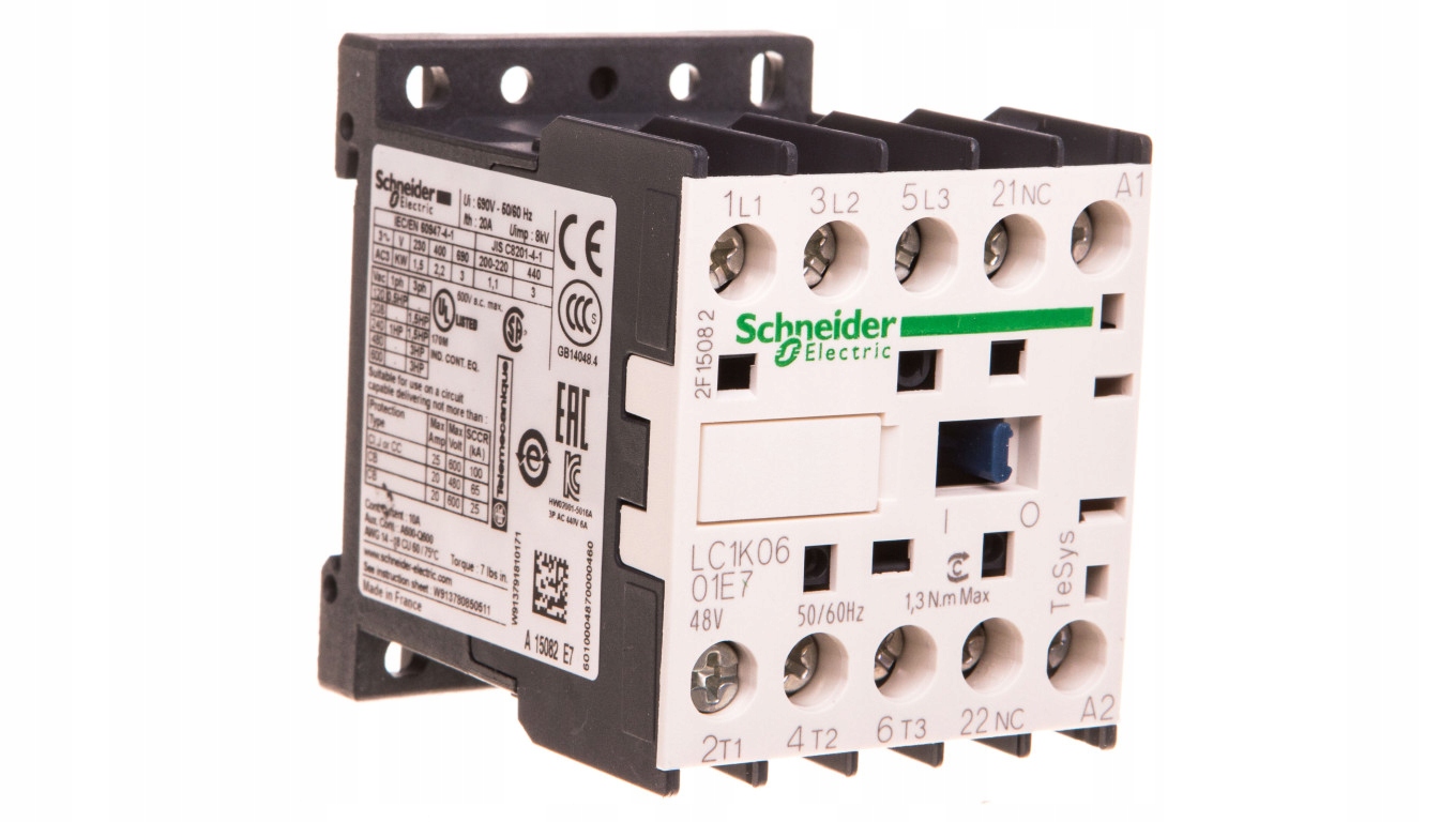 Pomocný stýkač 6A 3NO 1NC 48V AC LC1K0601E7