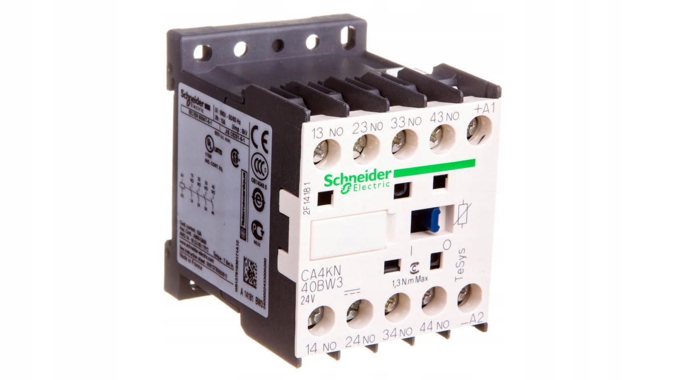 Pomocný stýkač 6A 4Z 0R 24V DC CA4KN40BW3