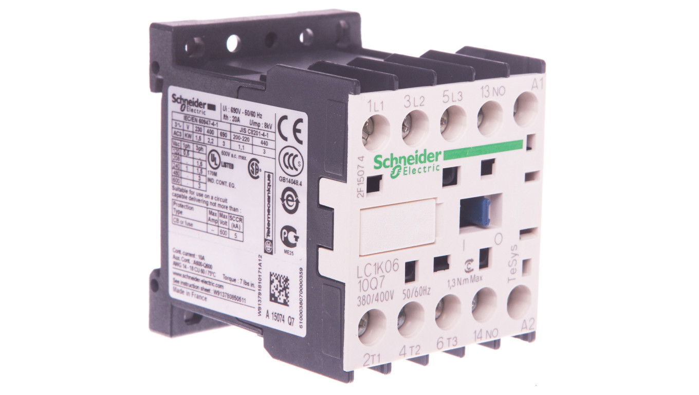 Pomocný stýkač 6A 4NO 0R 380V AC 50 / 60Hz LC1K0