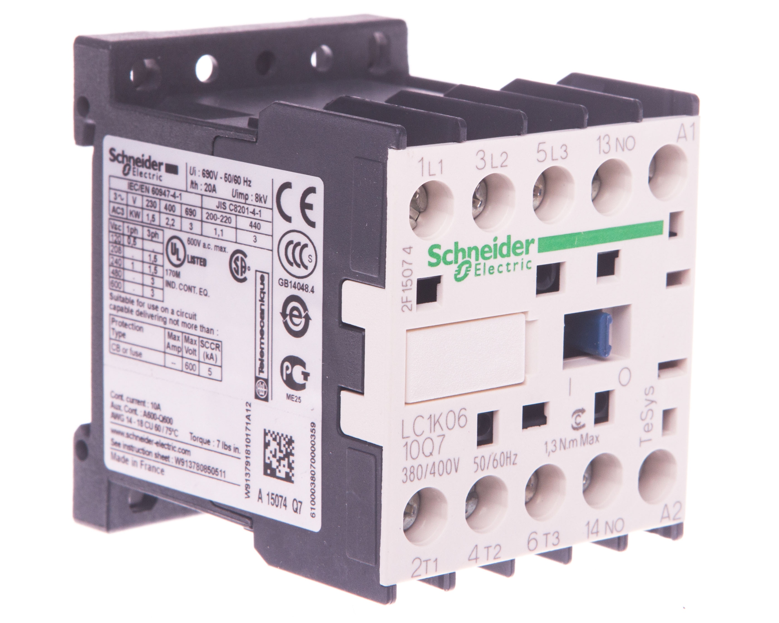 Pomocný stýkač 6A 4NO 0R 380V AC 50 / 60Hz