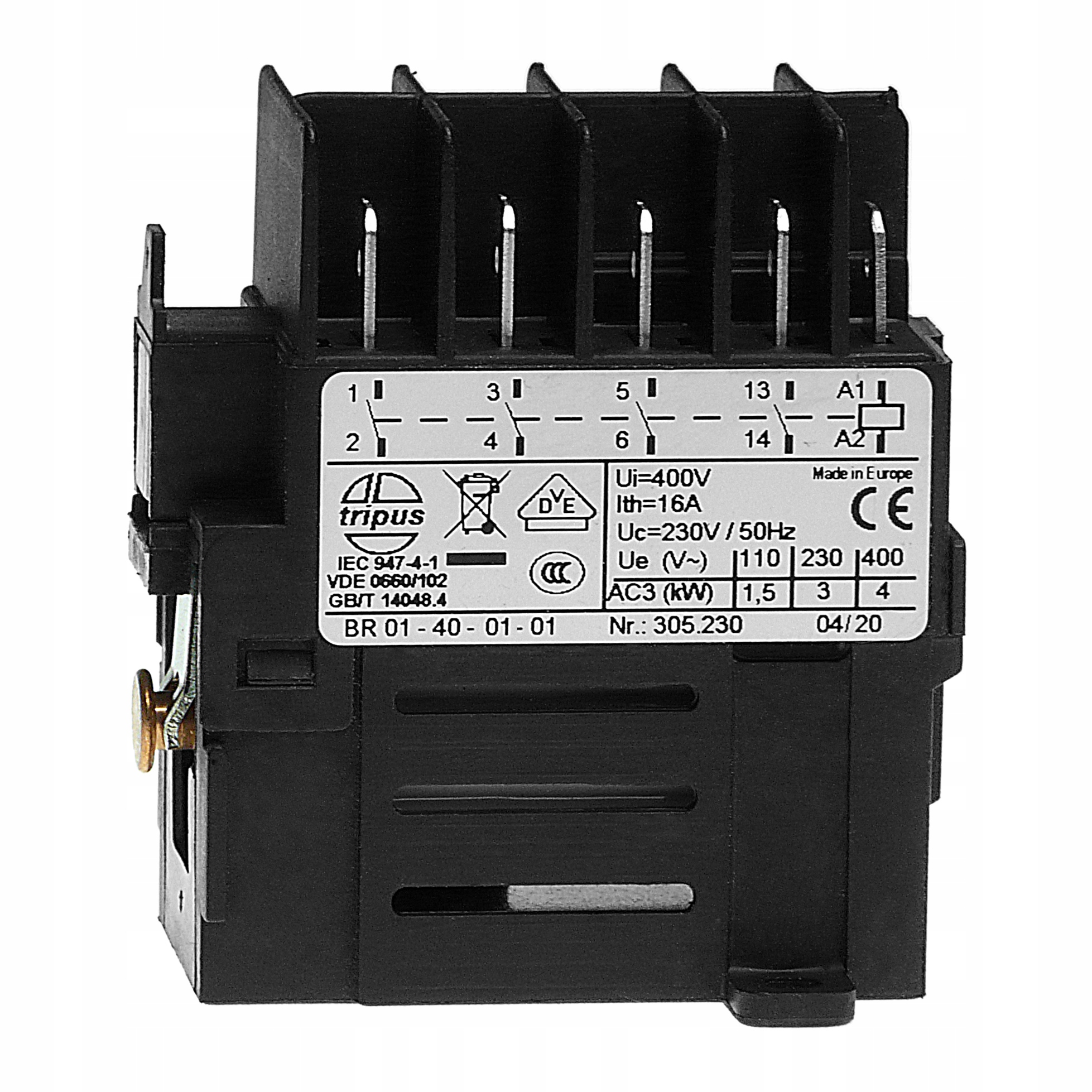 Spínací stýkač pre 230V TRIPUS