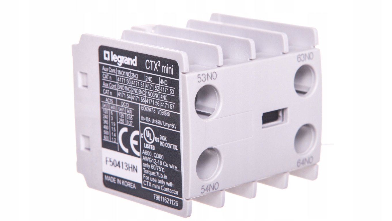 Pomocný spínač 2 NO predná montáž CTX3 MINI 417 151