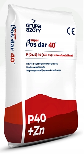 Super Fosdar 40, obohatený superfosfát, 20kg vrece, trojitý superfosfát