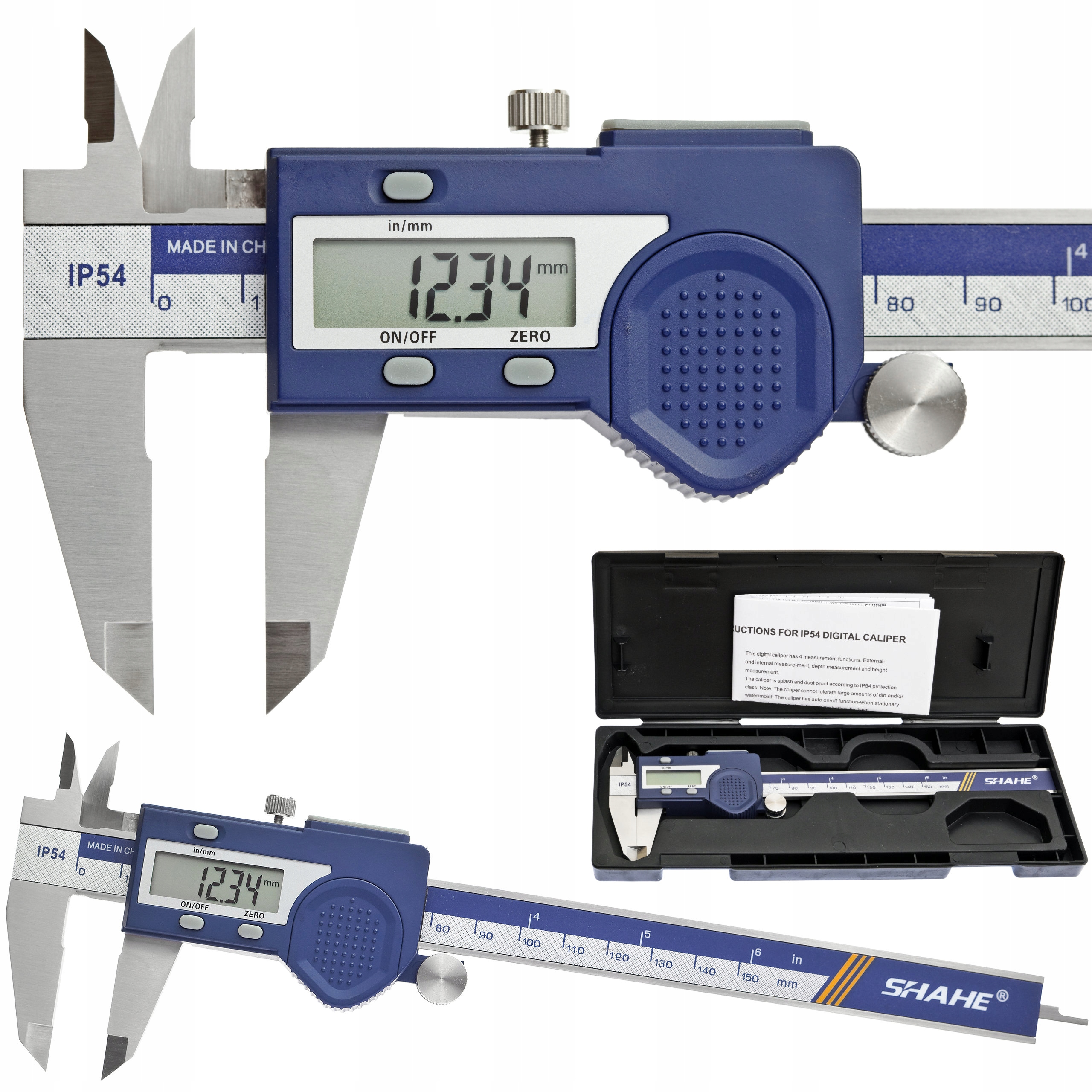 Elektronické posuvné meradlo 150 mm digitálna USB zásuvka