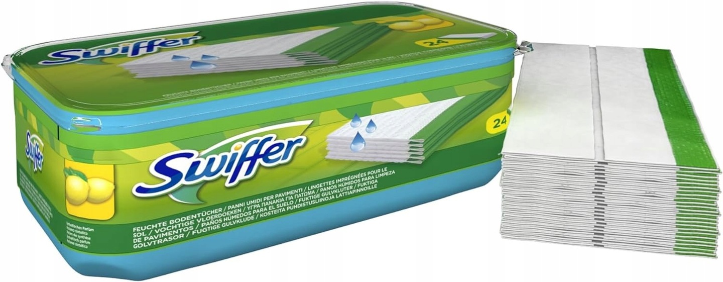 Swiffer Vložky do mokrého mopu, 24 kusov, citrón