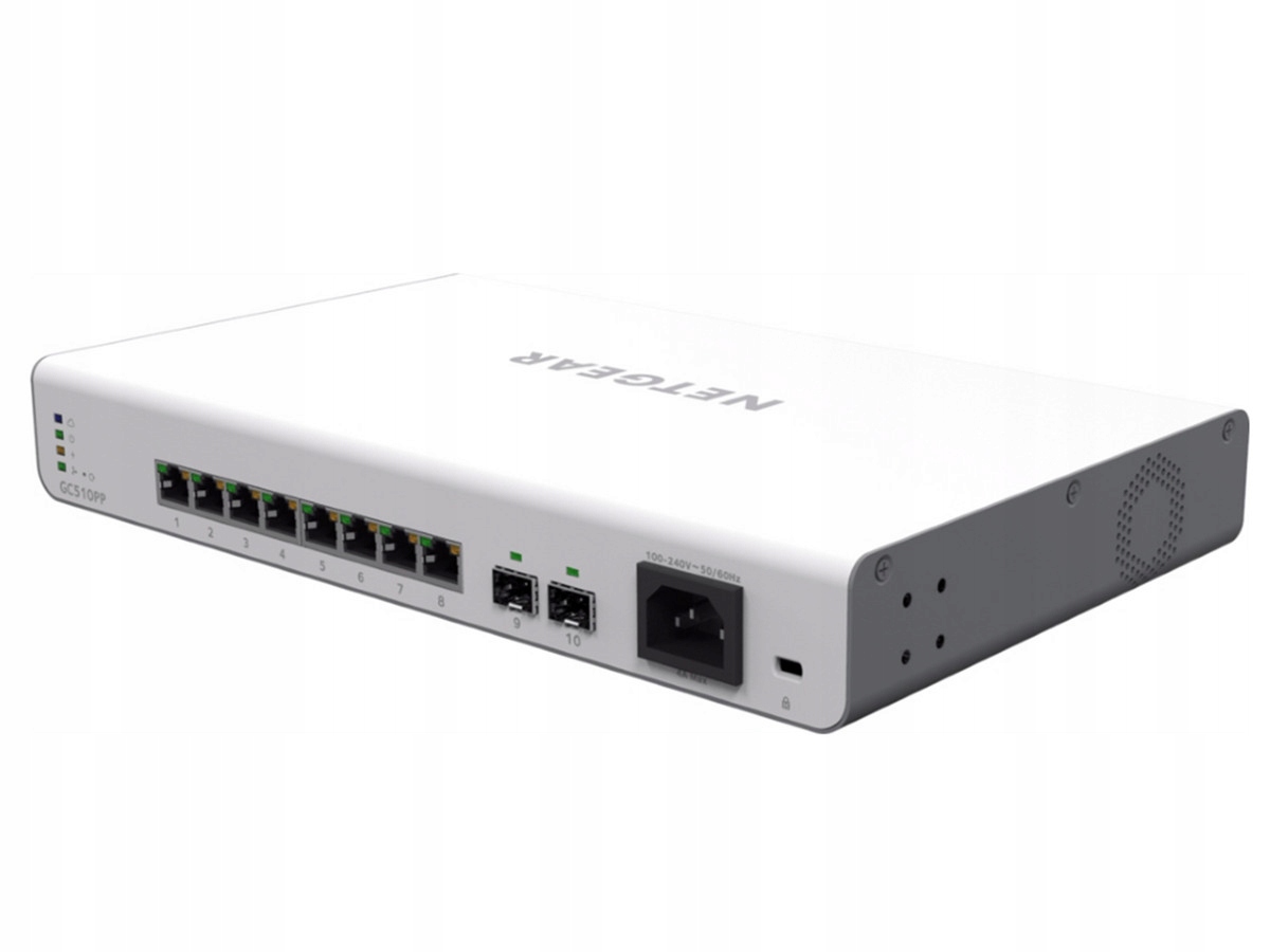 Prepínač Netgear GC510PP 8x1Gb PoE + (195W) 2xSFP FV