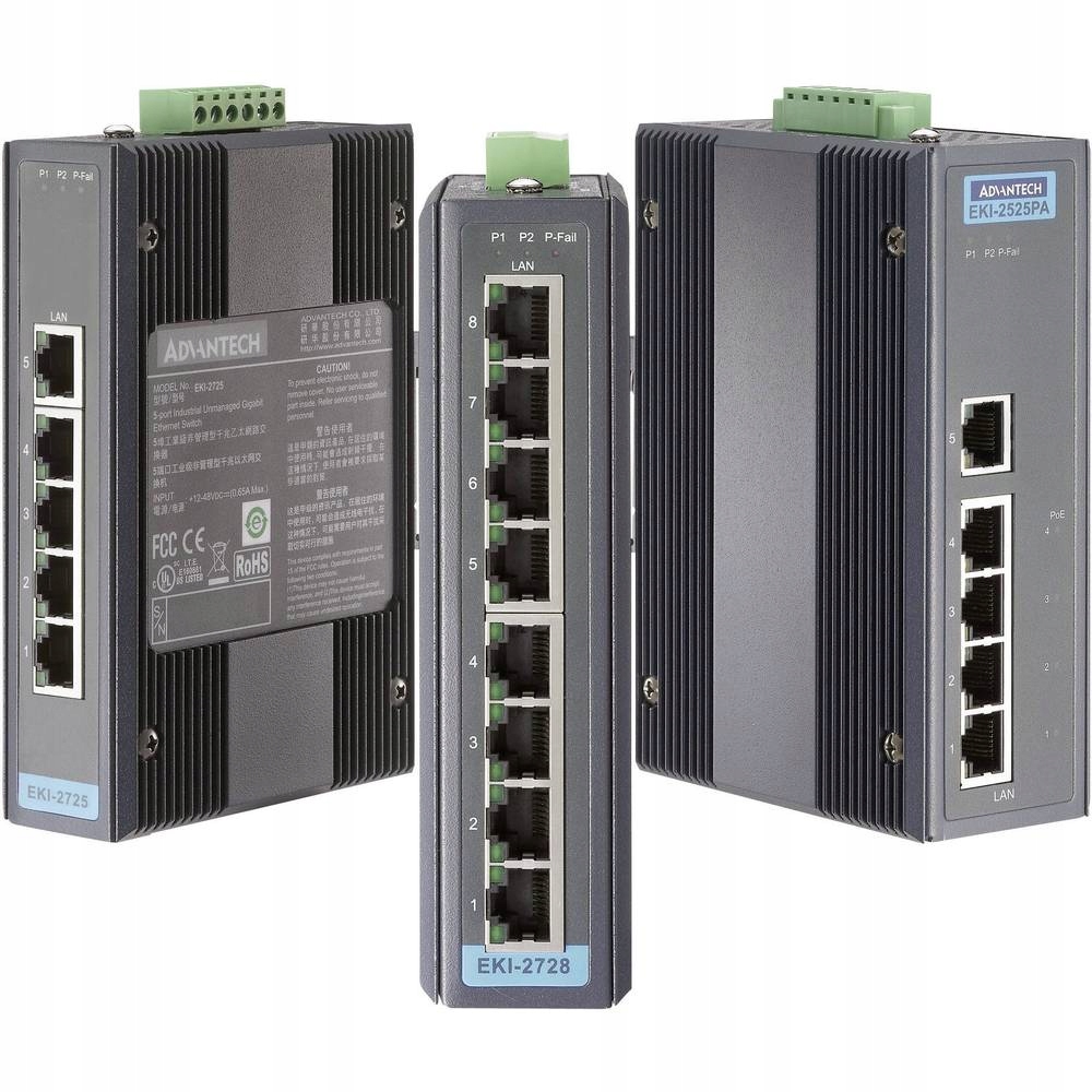 Priemyselný spínač Advantech EKI-2528-BE, 12 - 48