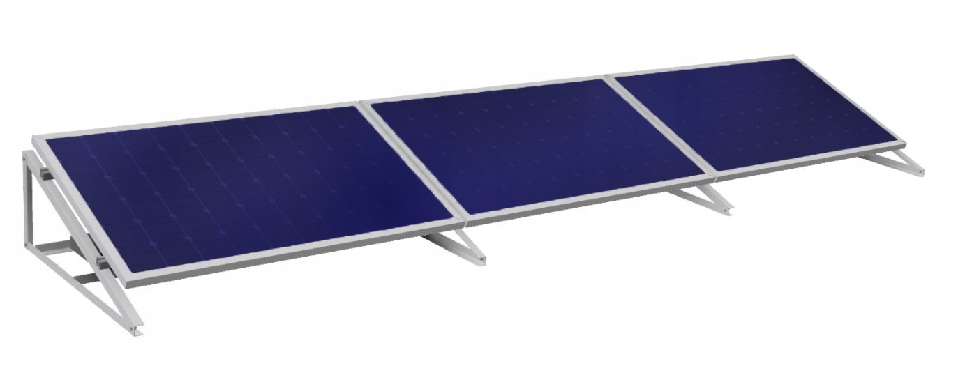 Montážny systém FLAT ROOF predradník úrovne 1kW