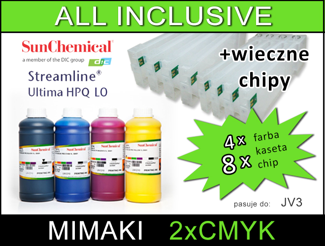 Systém konštantného napájania MIMAKI JV3 + večné čipy