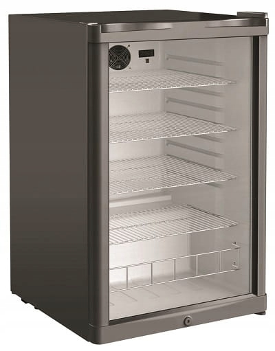 Sklenená chladiaca skrinka DKS142 | 130l