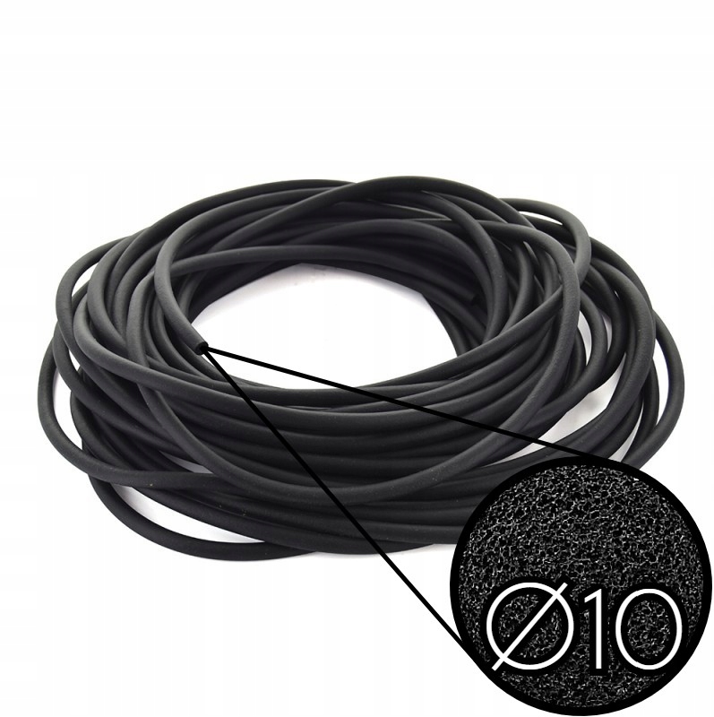 Šnúra EPDM 10 mm - tesnenie microguma - 20 METROV